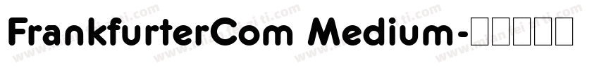 FrankfurterCom Medium字体转换